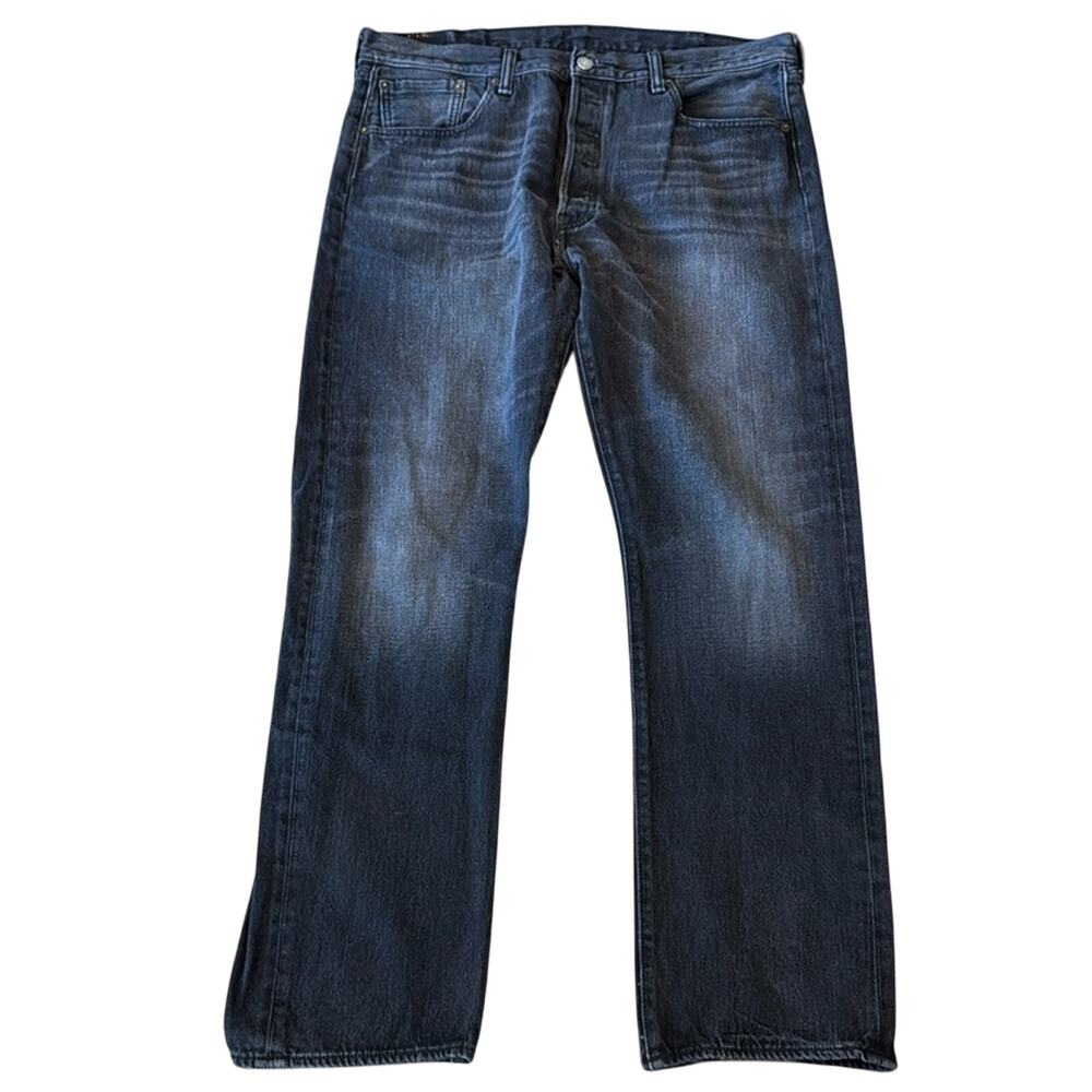 Levi's Men's 501 Original Fit Jean Black Goose Size 38x32